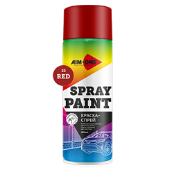 Spray paint red